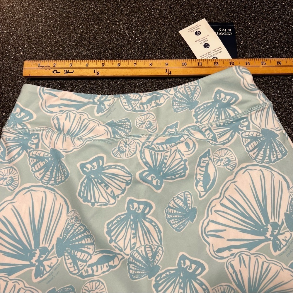 NWT Crown & Ivy  Light Blue Floral Mini Skort - Picture 11 of 11